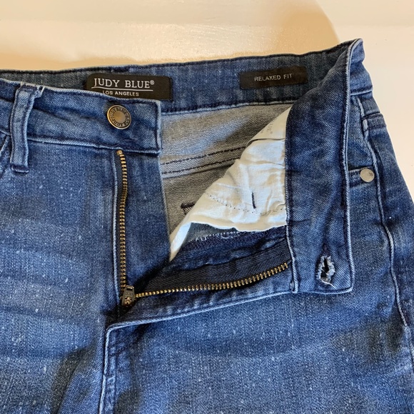 Judy Blue Relaxed Fit Mineral Wash Mid Rise Stretch Denim Jeans size 5/ 27 - Picture 7 of 16